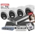 Zestaw monitoringu domu 4x kopułowe kamery IP HIKVISION DS-2CD1361G2-LIU 6MPx z rejestratorem DS-7604NXI-K1 Acusense POE 1TB