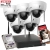 Zestaw 5 kamer WiFi do biura Dahua IPC-HDBW1430DE-SW-0280B 4MPx Detekcja ruchu MicroSD Aplikacja 4TB