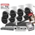 Duży zestaw kamer kopułowych IP Hikvision 8x DS-2CD1367G3-LIU 6Mpx ColorVu, Smart Hybrid Light, Detekcja ruchu MD 3.0