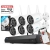 Monitoring Wifi zestaw 6 kamer W320X 4Mpx ColorX Smart Detekcja Mikrofon + Rejestrator + Dysk 2TB