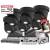 Zestaw Mocnych kamer IP na podbitkę 6x kopułowa kamera Hikvision DS-2CD2383G2-LI2U-BLACK 8Mpx AcuSense Smart Hybrid Light 2-Mikrofony