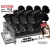 System monitoringu podwórka 7 kamer IP Dahua IPC-HFW1639TC-A-IL-0280B-S6 BLACK 6MPx Podwójny oświetlacz