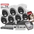 Zestaw monitoringu na 7 kamer IP HIKVISION DS-2CD1361G2-LIU 6MPx z rejestratorem DS-7608NXI-K1 Acusense POE 2TB