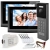 Wideodomofon 2 żyłowy Vidos IP2 Stacja S202v2 + 2 Monitory M200B KOD Czytnik MicroSD