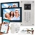 Wideodomofon 2 żyłowy Vidos 2IP na 2 monitory M205B-X + S204 Android Podczerwień MicroSD