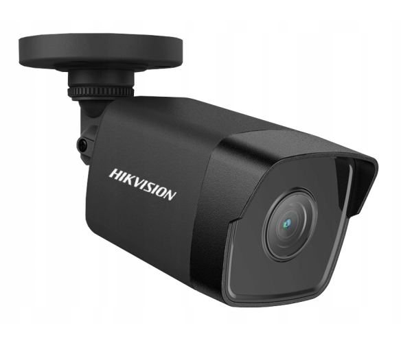 Monitoring domu na zewnątrz 5 czarnych kamer IP Hikvision IPCAM-B4 4MPx POE