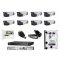 DS-2CE16H1T-IT3Z analogowy zestaw na 8 kamer tubowych Hikvision 2,8-12mm, IR 40m, 5Mpx. Niezbędny w dozorze fabryk, hurtowni, galerii i sklepów.