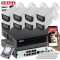 Profesjonalny monitoring 8 kamer IP 8MPx Dahua IPC-HFW3841T-ZAS-27135 ZOOM Starlight Analiza SMD PLUS