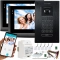 Wideodomofon 2IP 2 żyłowy na 2 monitory WiFi Vidos M200B-X + S204B Android Podczerwień MicroSD