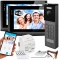 Wideodomofon 2IP 2 żyłowy Vidos z dwoma monitorami M200B-X + stacja S202v2 Android Podczerwień MicroSD