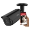 Czarna kamera IP Dahua IPC-HFW2541E-S-0280B-BLACK 5MPx Wizsense StarLight Analityka IVS IR30 MicroSD Audio