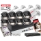 Topowy zestaw profesjonalnego monitoringu IP na 8 kamer Dahua IPC-HFW2449TL-S-LED-0280B-PRO 4MPx WizSense WizColor SMD PLUS Mikrofon