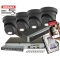 Zestaw kamer kopułowych PRO Hikvision DS-2CD2387G3-LIS2UY/SL BLACK 8Mpx AcuSense 3.0, ColorVu 3.0 Smart Hybrid Light 2-Mikrofony 4TB