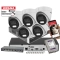 Zestaw monitoringu domu 5x kopułowe kamery IP HIKVISION DS-2CD1383G2-LIUF 8MPx z rejestratorem DS-7608NXI-K1 Acusense POE 2TB