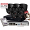 Zestaw monitoringu posesji 5 kopułowcyh kamer IP Dahua IPC-HDW1439V-A-IL-BLACK 4MPx z Podwójnym Oświetlaczem i Detekcja ludzi