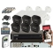 Zestaw 6 kamer do monitoringu zewnętrznego Hikvision DS-2CE17K0T-LFS 2.8 mm 5 MPx TurboHD Acusense