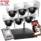 Zestaw 6 kamer WiFi do biura Dahua IPC-HDBW1430DE-SW-0280B 4MPx Detekcja ruchu MicroSD Aplikacja 2TB