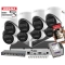 Duży zestaw kamer kopułowych IP Hikvision 8x DS-2CD1367G3-LIU 6Mpx ColorVu, Smart Hybrid Light, Detekcja ruchu MD 3.0