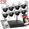 Zestaw 8 kamer WiFi do biura Dahua IPC-HDBW1430DE-SW-0280B 4MPx Detekcja ruchu MicroSD 4TB