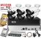 Zestaw monitoringu firmy na 6 kamer IP BCS-P-TIP14FSR5(2) POINT 4MPx NOC 50m Mikrofon