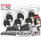 Mocny zestaw 6x Kamera kopułowa DS-2CD2387G3-LIS2UY/SL 8Mpx AcuSense 3.0, ColorVu 3.0 Smart Hybrid Light 2-Mikrofony 4TB