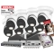 Topowy zestaw 8 Kamer kopułowych DS-2CD2387G3-LIS2UY/SL 8Mpx AcuSense 3.0, ColorVu 3.0 Smart Hybrid Light 2-Mikrofony 6TB