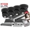 Zestaw 4 kamer kopułowych IP Hikvsion DS-2CD2383G2-LI2U-BLACK 8Mpx AcuSense Smart Hybrid Light 2-Mikrofony