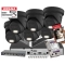 Zestaw Mocnych kamer IP na podbitkę 6x kopułowa kamera Hikvision DS-2CD2383G2-LI2U-BLACK 8Mpx AcuSense Smart Hybrid Light 2-Mikrofony