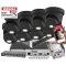 Mocny zestaw 8 kamer IP  kopulowych Hikvision DS-2CD2383G2-LI2U-BLACK 8Mpx AcuSense Smart Hybrid Light 2-Mikrofony