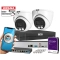 Zestaw monitoringu 2x Kamera kopułowa IP BCS-L-EIP15FCR3L3-Ai1 5MPx Dualny oświetlacz LED + IR Night Color,  Aplikacja Mikrofon PoE