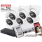 Zestaw monitoringu 6x kamera kopułowa IP 6MPx Dahua IPC-HDW1639T-A-IL-0280B-S6 SMD człowiek + Smart Dual Light + Full-Color 4TB
