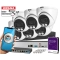 System monitoringu dużego Domu 6x kamera kopułowa IP BCS-L-EIP15FCR3L3-Ai 1 5MPx Dualny oświetlacz LED + IR Night Color, Aplikacja Mikrofon PoE