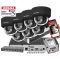 System monitoringu Hikvision 7x kamer DS-2CD2163G2-LIS2U BLACK 6Mpx  Pro Series - Smart Hybrid Light + AcuSense