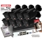 Zestaw monitoringu Domu 8 kamer IP Dahua IPC-HFW1639TC-A-IL-0280B-S6 BLACK 6MPx Podwójny oświetlacz