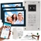 Wideodomofon 2 żyłowy Vidos 2IP na 3 monitory M205B-X + S204 Android Podczerwień MicroSD