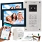 Wideodomofon 2 żyłowy Vidos 2IP na 2 monitory M205B-X + S204 Android Podczerwień MicroSD