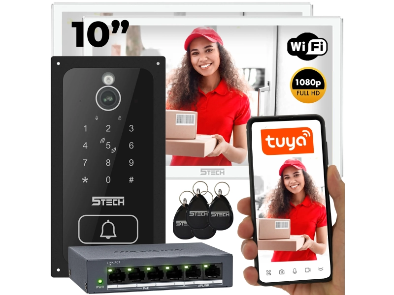 Wideodomofon zestaw 5TECH WIFI 8