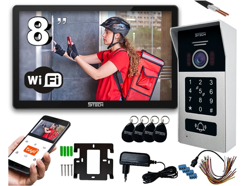 Wideodomofon zestaw 5TECH WIFI 7