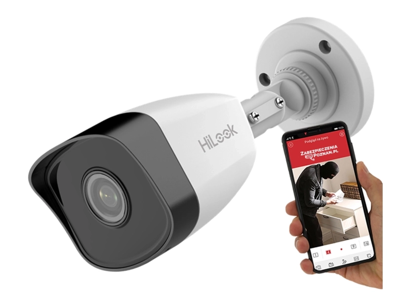 Zestaw do monitoringu 4 kamery IP HiLook by Hikvision IPCAM-B2 2MPx FullHD IR 30m PoE