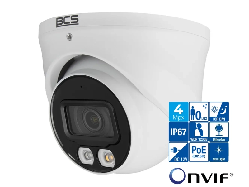 Kamera IP BCS-L-EIP14FSR3L3 4MPx SkyLight 24h/7 IR30 RTMP