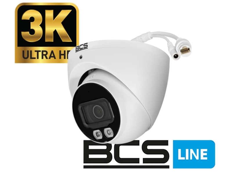 Kamera IP BCS-L-EIP16FCR3L3-AI1 6MPx NightColor 24h/7 Analityka IR30 MicroSD