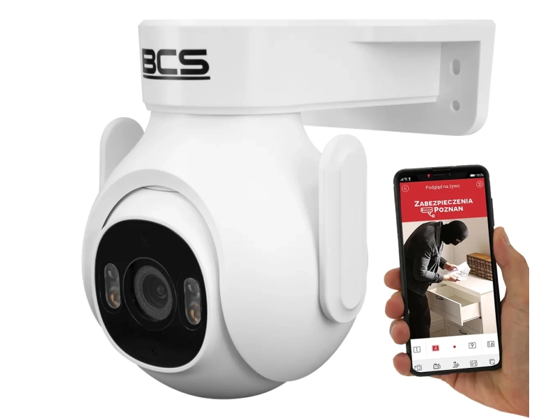 Kamera obrotowa WIFI BCS-L-PTHOME05 5MPx Funkcje AI Mikrofon Głośnik ADC