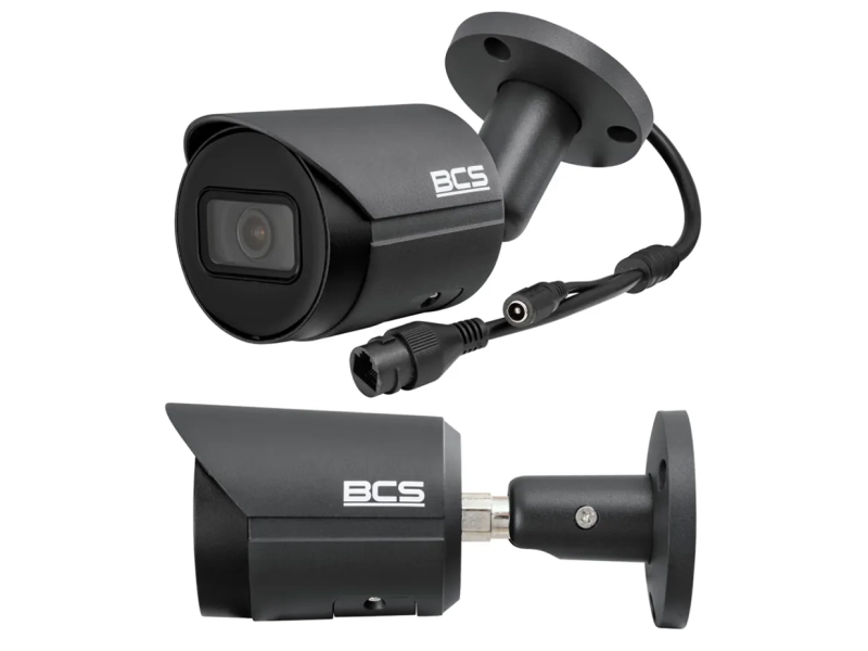 Grafitowa Kamera IP BCS 5MPx do domu BCS-L-TIP15FSR3-Ai1-G(2) Funkcje inteligentne Aplikacja Mikrofon MicroSD