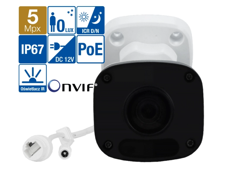 Kamera IP 4MPx BCS-P-414R-E-II Aplikacja IR30 DWDR PoE