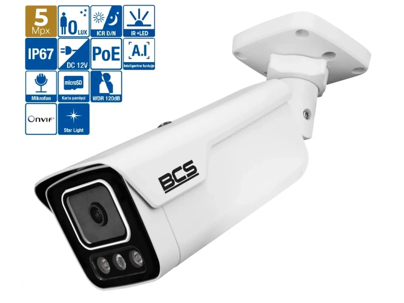 KAMERA BCS-P-TIP25FSR4L4-Ai2(2) 5MPx AI NighColor SkyLight NDAA ADC RTMP