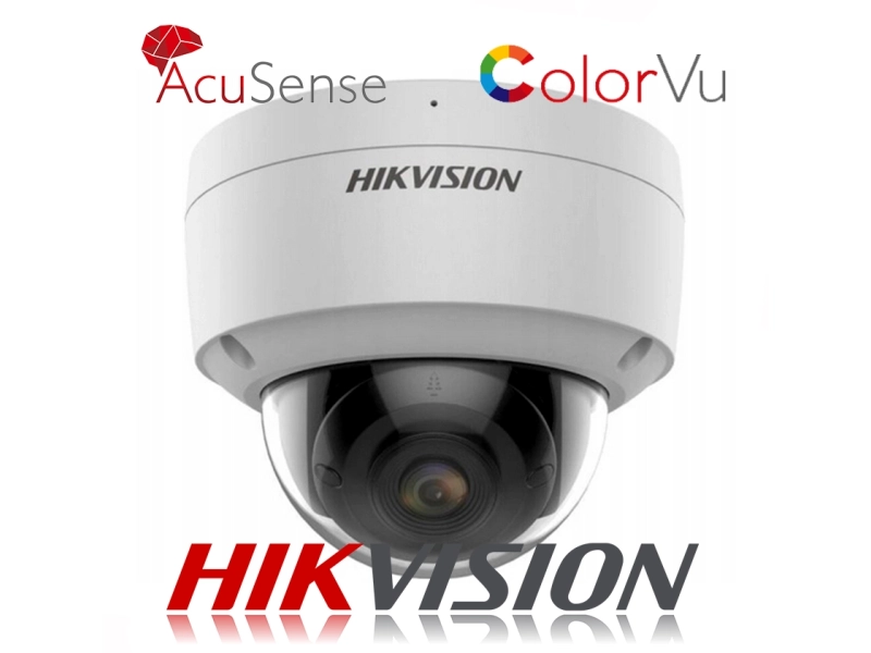 Kamera IP Hikvision DS-2CD2147G2(2.8MM)(C) 4 Mpx ColorVu Acusense Aplikacja PoE MicroSD