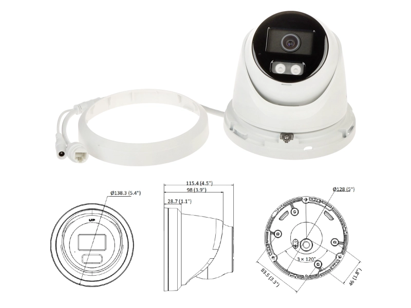 Kamera turret Hikvision DS-2CD2346G2H-IU(2.8mm)(eF) 4Mpx Acusense DarkFighter