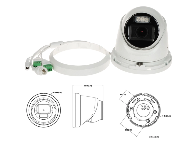 Kamera IP Hikvision 4MPx DS-2CD2H43G2-LIZS2U(2.8-12mm) MotoZoom Acusense Smart Hybrid Light Mikrofon