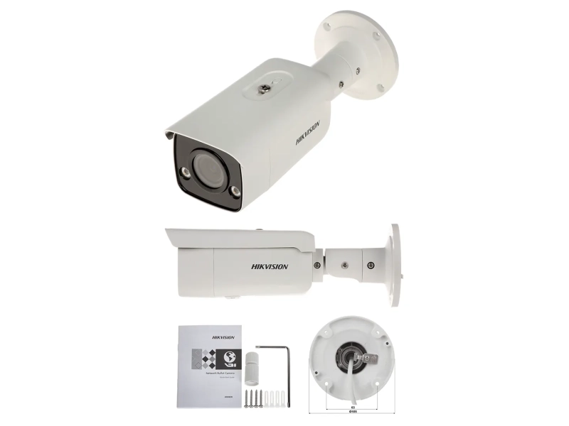 Kamera IP Hikvision DS-2CD2T87G2-L 8Mpx ColorVu Acusense Android iOS PoE MicroSD