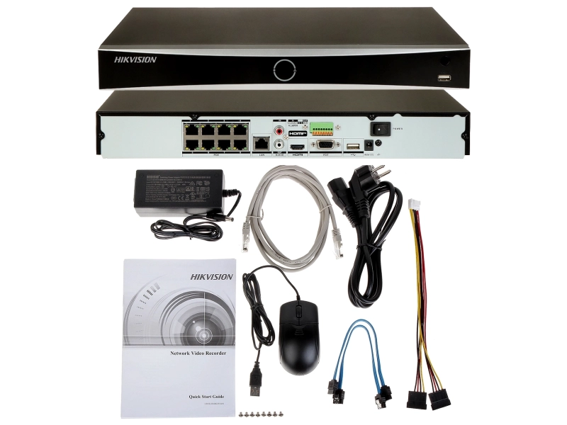 Rejestrator IP Hikvision DS-7608NXI-K2/8P PoE na 8 kamer Acusense